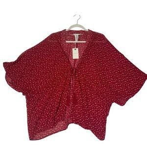 Lucky Brand Floral Kimono Cover-Up – One Size‎
